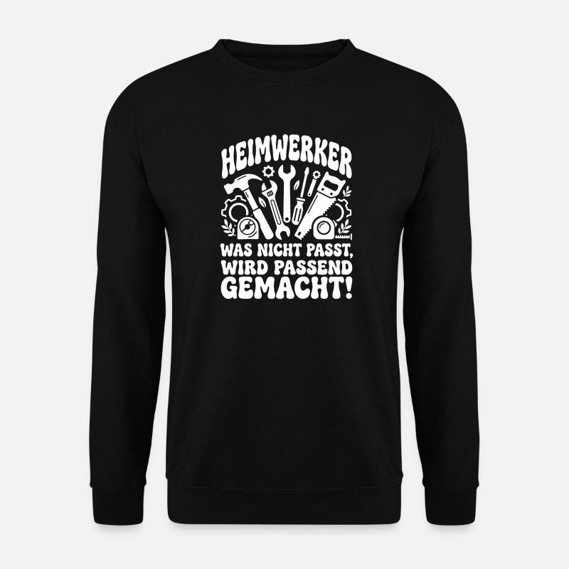 Heimwerker Spruch Werkzeug-Chaos - Unisex Pullover - Schwarz