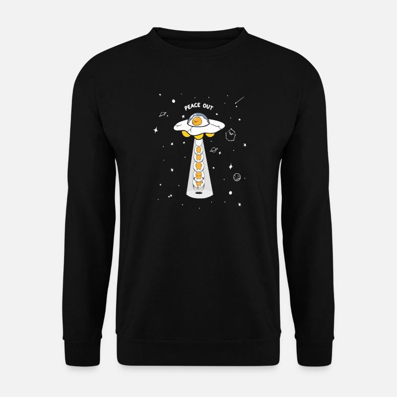 Peace Out UFO Eggs - Unisex Sweatshirt - black