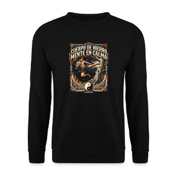 Artes Marciales Kickboxing - Unisex Pullover - Schwarz - Vorne - Alina (178cm) & Michal (187cm)