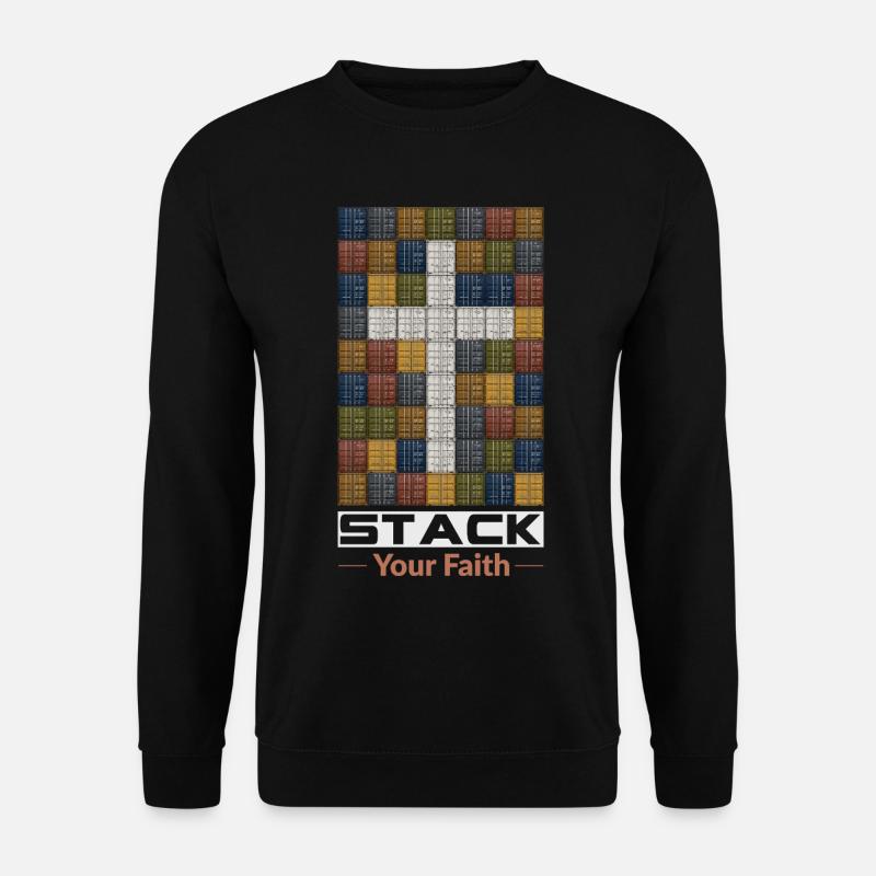 Stack Your Faith  - Unisex Sweatshirt - black