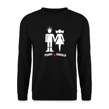 PUNK A HANKA - Unisex Sweatshirt - black - Front - Alina (178cm) & Michal (187cm)
