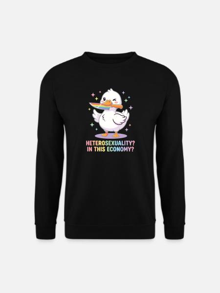 Pride Month LGBTQ – Heterosexualität in diesem Econom - Unisex Pullover - Schwarz