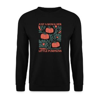 Mother And Little Pumpkins Autumn - Unisex Sweatshirt - black - Front - Alina (178cm) & Michal (187cm)