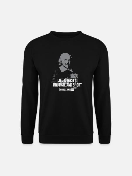 Thomas Hobbes - Sweat-shirt Unisexe - noir