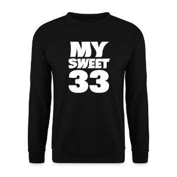 33 - Sweat-shirt Unisexe - noir - Devant - Alina (178cm) & Michal (187cm)