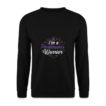 Guerrier de Parkinson. Poison de survivant ou de guerrier - Sweat-shirt Unisexe - noir - Devant - Alina (178cm) & Michal (187cm)