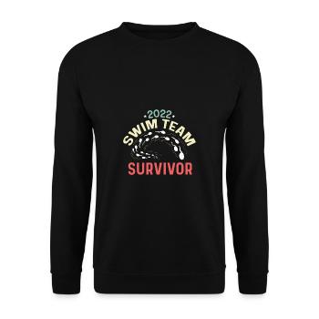 Cadeau de pédiatre survivant de l’équipe de natation - Sweat-shirt Unisexe - noir - Devant - Alina (178cm) & Michal (187cm)
