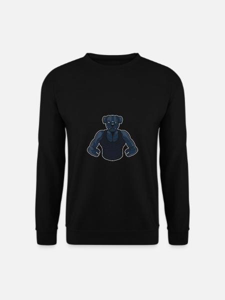 Strong Bulldog Bodybuilder Poison - Unisex Sweatshirt - black
