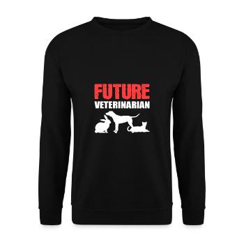Future Veterinarian Veterinarian Poison - Unisex Sweatshirt - black - Front - Alina (178cm) & Michal (187cm)