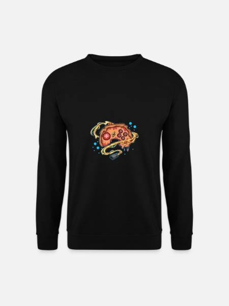 Pizza Gaming Controller Gamepad - Unisex Sweatshirt - black