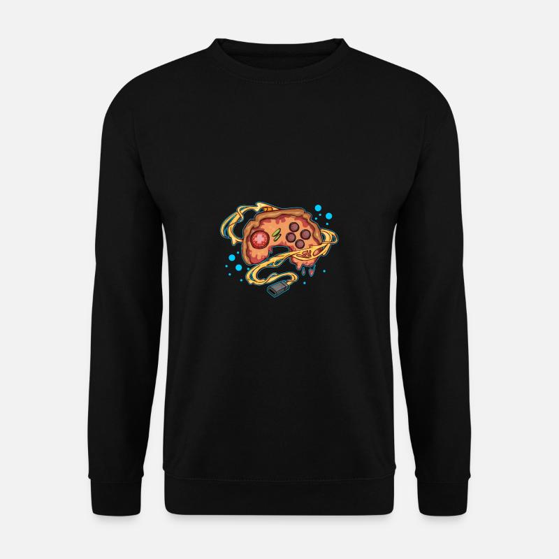 Pizza Gaming Controller Gamepad - Unisex Pullover - Schwarz