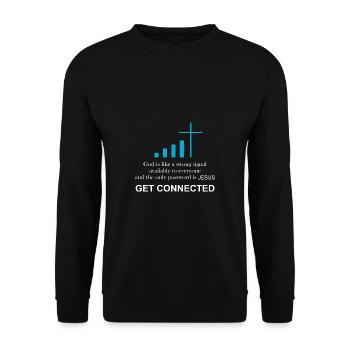 | Catholic priest Funny gift | - Unisex Sweatshirt - black - Front - Alina (178cm) & Michal (187cm)