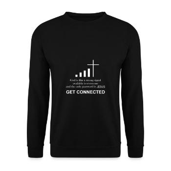 | Catholic priest Funny gift | - Unisex Sweatshirt - black - Front - Alina (178cm) & Michal (187cm)
