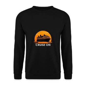 Cruise ship world trip cruise - Unisex Sweatshirt - black - Front - Alina (178cm) & Michal (187cm)