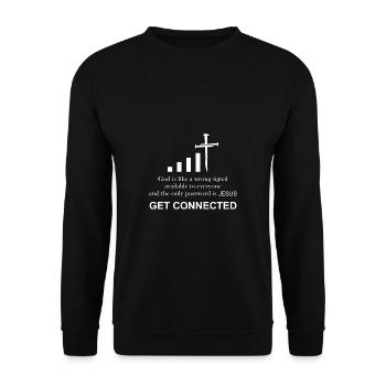 | Catholic priest Funny gift | - Unisex Sweatshirt - black - Front - Alina (178cm) & Michal (187cm)