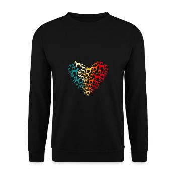Deutscher Kurzhaar Best GSP Mom Ever - Unisex Sweatshirt - black - Front - Alina (178cm) & Michal (187cm)