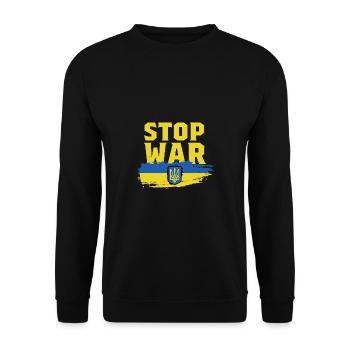 End War Affected Poison - Unisex Sweatshirt - black - Front - Alina (178cm) & Michal (187cm)