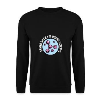 Je fais un cadeau d’étudiant en biologie scientifique - Sweat-shirt Unisexe - noir - Devant - Alina (178cm) & Michal (187cm)