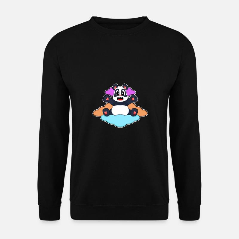 Nuages Panda - Sweat-shirt Unisexe - noir