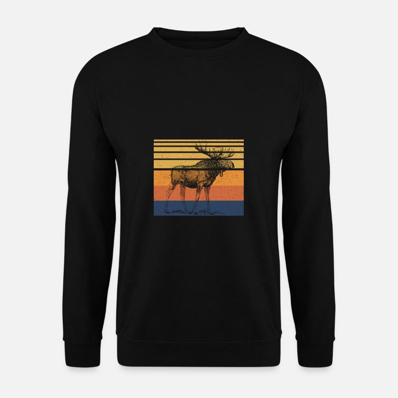 Elch - Unisex Pullover - Schwarz