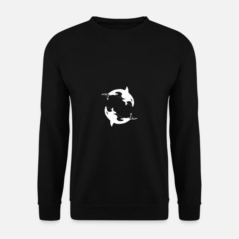 Schwertwal Orcinus orca - Unisex Pullover - Schwarz