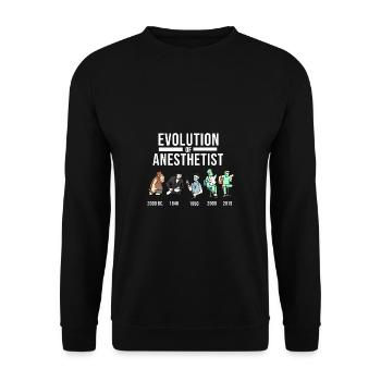 Anesthesia Lustig Doctor and Anesthesiologist Gift - Unisex Sweatshirt - black - Front - Alina (178cm) & Michal (187cm)