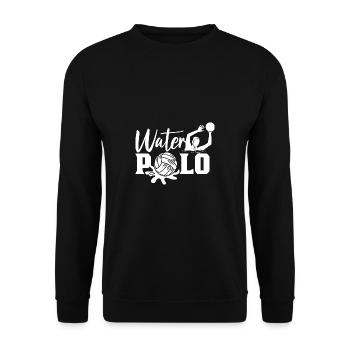 Wasserball Team Wasserballer Wasserballspieler - Unisex Pullover - Schwarz - Vorne - Alina (178cm) & Michal (187cm)