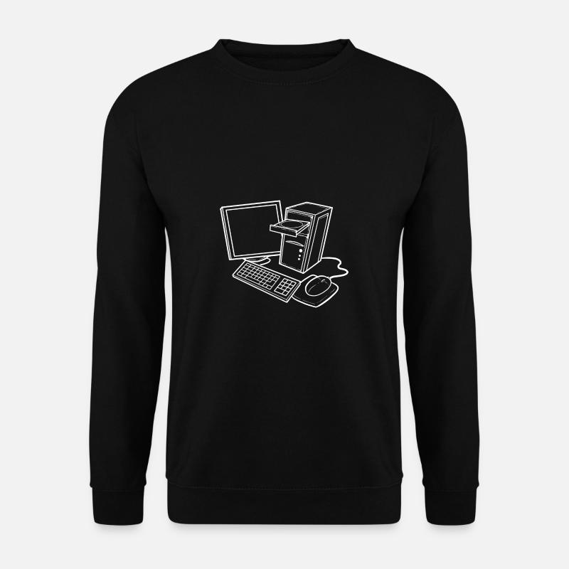 Computer-Set Computertechniker Geschenk - Unisex Pullover - Schwarz