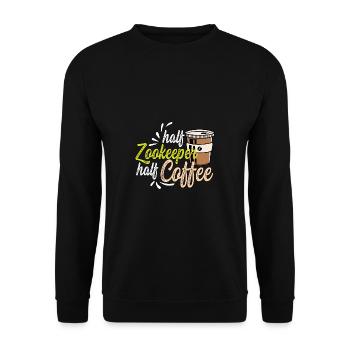 Cadeau holiker de café semi-café - Sweat-shirt Unisexe - noir - Devant - Alina (178cm) & Michal (187cm)