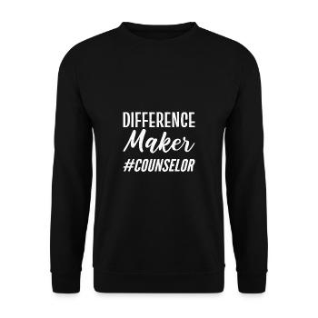 Difference Manufacturer Psychiatrist Poison - Unisex Sweatshirt - black - Front - Alina (178cm) & Michal (187cm)