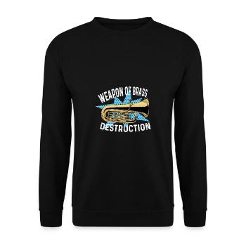 Poison d’abomination d’arme en laiton - Sweat-shirt Unisexe - noir - Devant - Alina (178cm) & Michal (187cm)