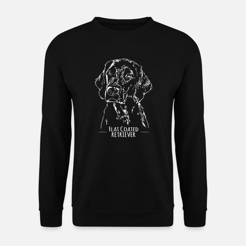 FLAT COATED RETRIEVER chien canin chien de chasse Wilsigns - Sweat-shirt Unisexe - noir