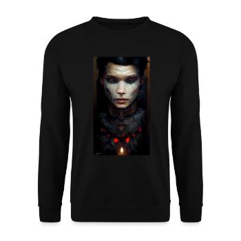 Red Warrior - Unisex Sweatshirt - black - Front - Alina (178cm) & Michal (187cm)