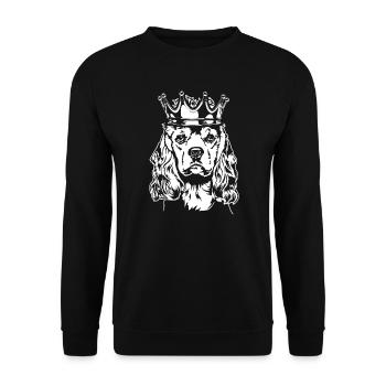 American Cocker Spaniel Crown Dog Dogs Wilsigns - Unisex Sweatshirt - black - Front - Alina (178cm) & Michal (187cm)