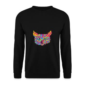 Pansexual Pride Funny Design Colors by PANSEXUAL - Unisex Sweatshirt - black - Front - Alina (178cm) & Michal (187cm)