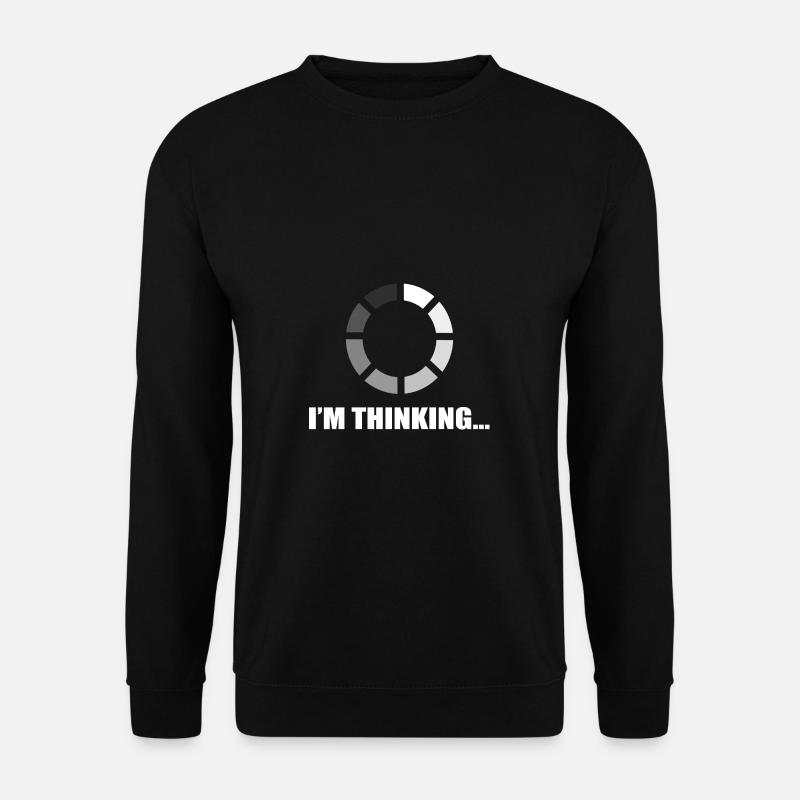 ich denke Intelligent oder intelligent Gift - Unisex Pullover - Schwarz