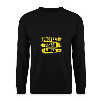 Protéger la vie asiatique Militants des droits de l’homme - Sweat-shirt Unisexe - noir - Devant - Alina (178cm) & Michal (187cm)