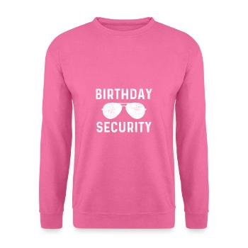 Sécurité anniversaire - Sweat-shirt Unisexe - rose - Devant