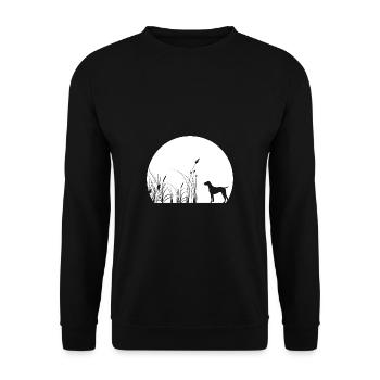 Deutscher Kurzhaar Best GSP Mom Ever - Unisex Sweatshirt - black - Front - Alina (178cm) & Michal (187cm)