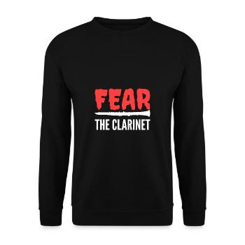 Peur du poison des musiciens de clarinette - Sweat-shirt Unisexe - noir - Devant - Alina (178cm) & Michal (187cm)