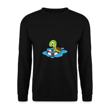 Schildkrötenmeer Tierärzte Geschenk - Unisex Pullover - Schwarz - Vorne - Alina (178cm) & Michal (187cm)