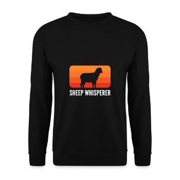Schafflüsterer Schäfer Gift - Unisex Pullover - Schwarz - Vorne - Alina (178cm) & Michal (187cm)