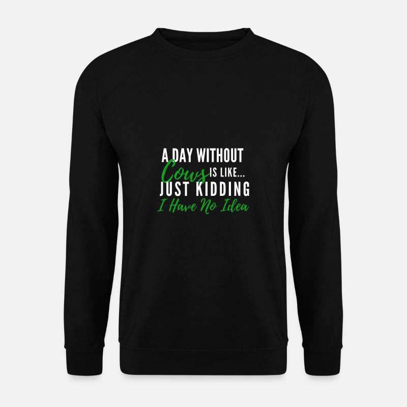 Kuh - Unisex Pullover - Schwarz