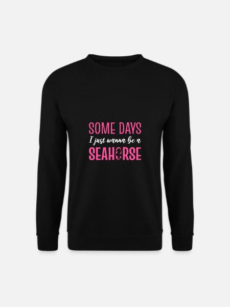 Ein Seepferdchen sein Introvertiert Geschenk - Unisex Pullover - Schwarz