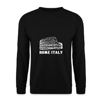 Rome, Italie Cadeau touristique - Sweat-shirt Unisexe - noir - Devant - Alina (178cm) & Michal (187cm)