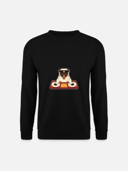 DJ Mop Music Lovers Gift - Unisex Sweatshirt - black