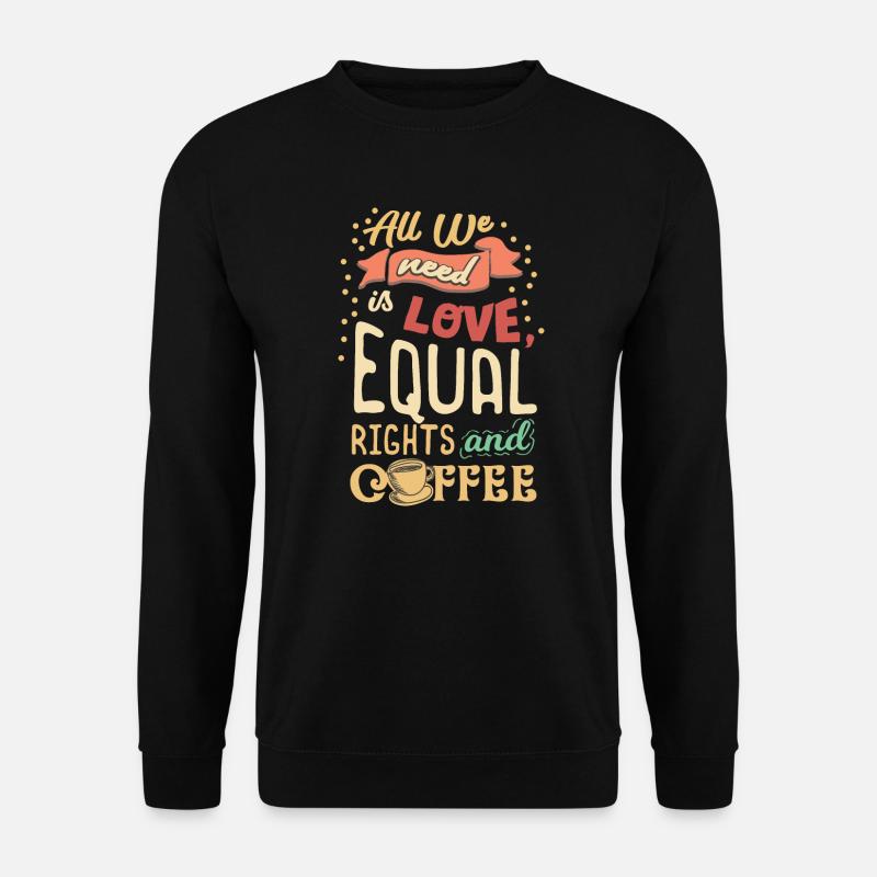 LGBT LGBTQ Regenbogen Schwul Lesbisch Geschenk - Unisex Pullover - Schwarz
