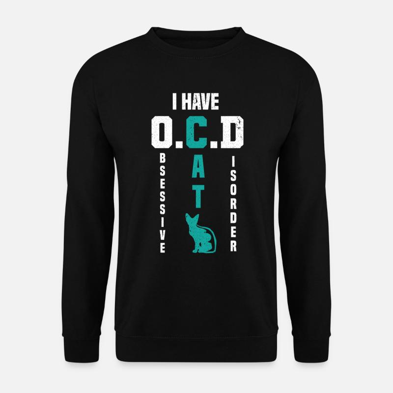 Katzen Katze Kätzchen Katzenmama Süß - Unisex Pullover - Schwarz
