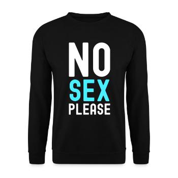 Bitte kein Sex - Unisex Pullover - Schwarz - Vorne - Alina (178cm) & Michal (187cm)