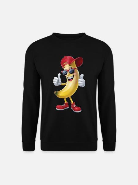 Banane - Unisex Pullover - Schwarz